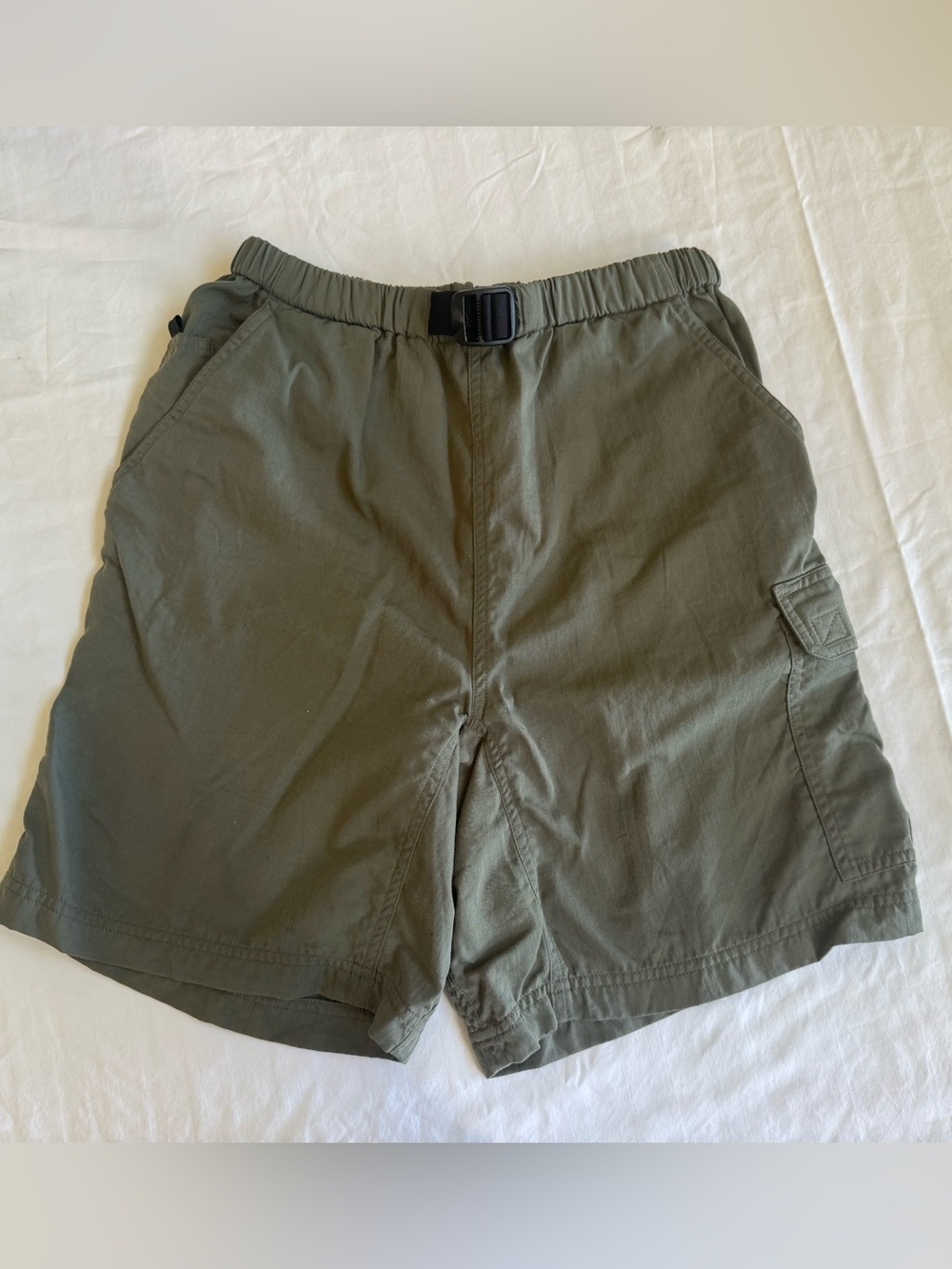 The North Face Vintage Belted Nylon Cargo Shorts Green Women’s Size Small